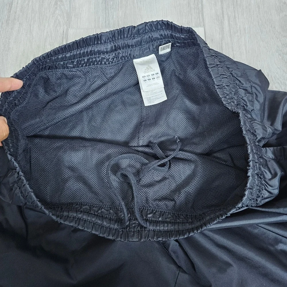Vintage Adidas Track Pants Mens Extra Large Black Mesh Lined Relaxed Loose Y2K